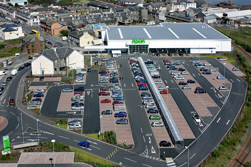 Asda store at Ardrossan harbour, North Ayrshire