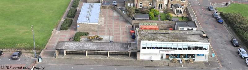 The Remedy café and Ayr India, on the seafront in Ayr, South Ayrshire