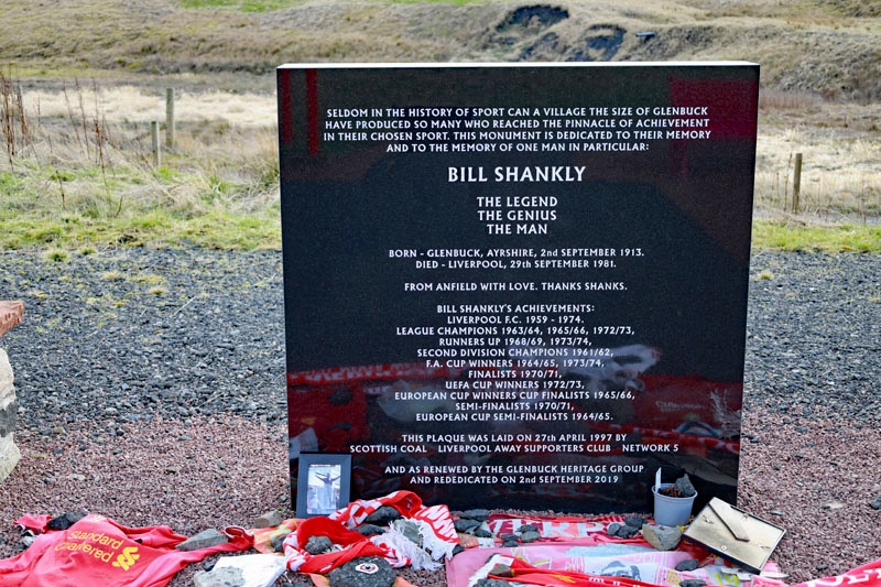 Bill Shankly Memorial, Glenbuck Heritage Village, East Ayrshire