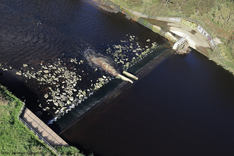 River Irvine weir, Town Moor, Irvine, North Ayrshire