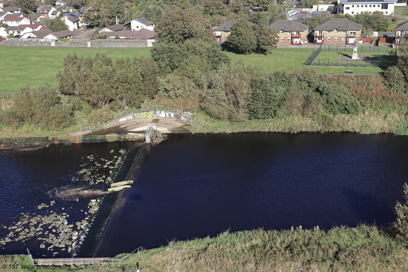 River Irvine weir, Town Moor, Irvine, North Ayrshire