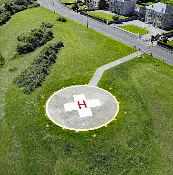 Millport Helicopter Pad in Millport on Cumbrae, North Ayrshire