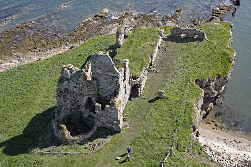 Newark Castle west of St Monans in the East Neuk of Fife