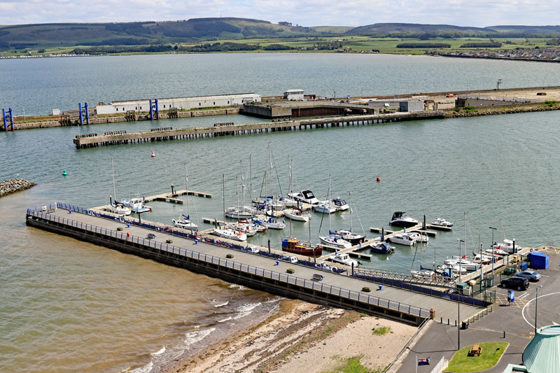 Aerial photos of the harbour area, Stranraer, Dumfries and Galloway