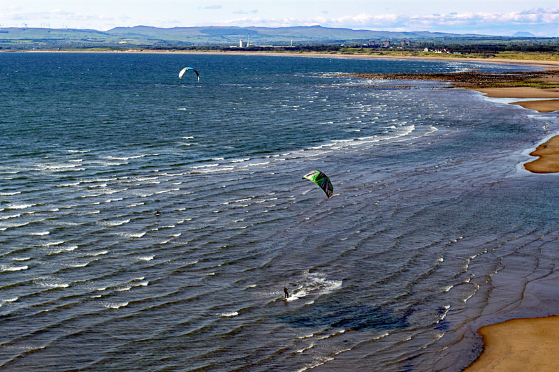 An aerial view of Troon Seafront, South Ayrshire