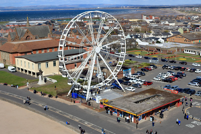 Ferris wheel at the south beach, Troon, South Ayrshire